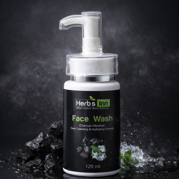 Herbs Inn Face Wash (Charcoal + Menthol)