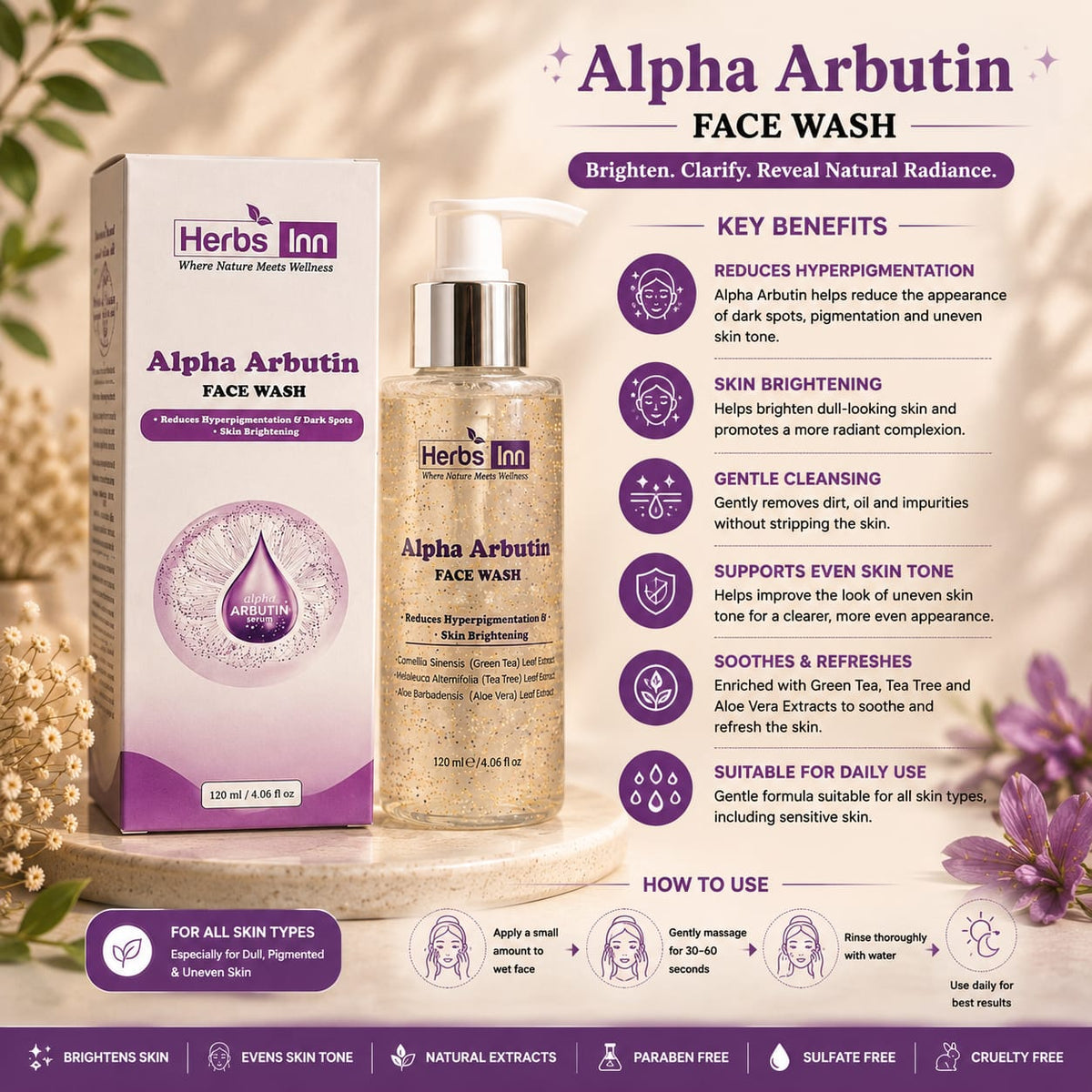 Alpha Arbutin Face Wash